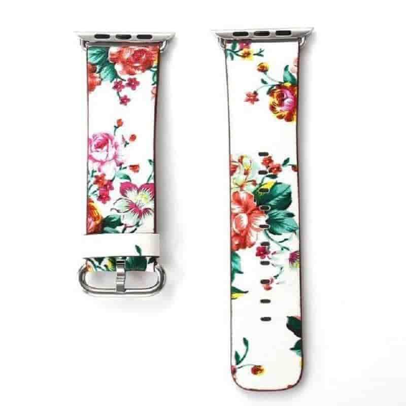 Floral Leather Watch Bands - Anhem